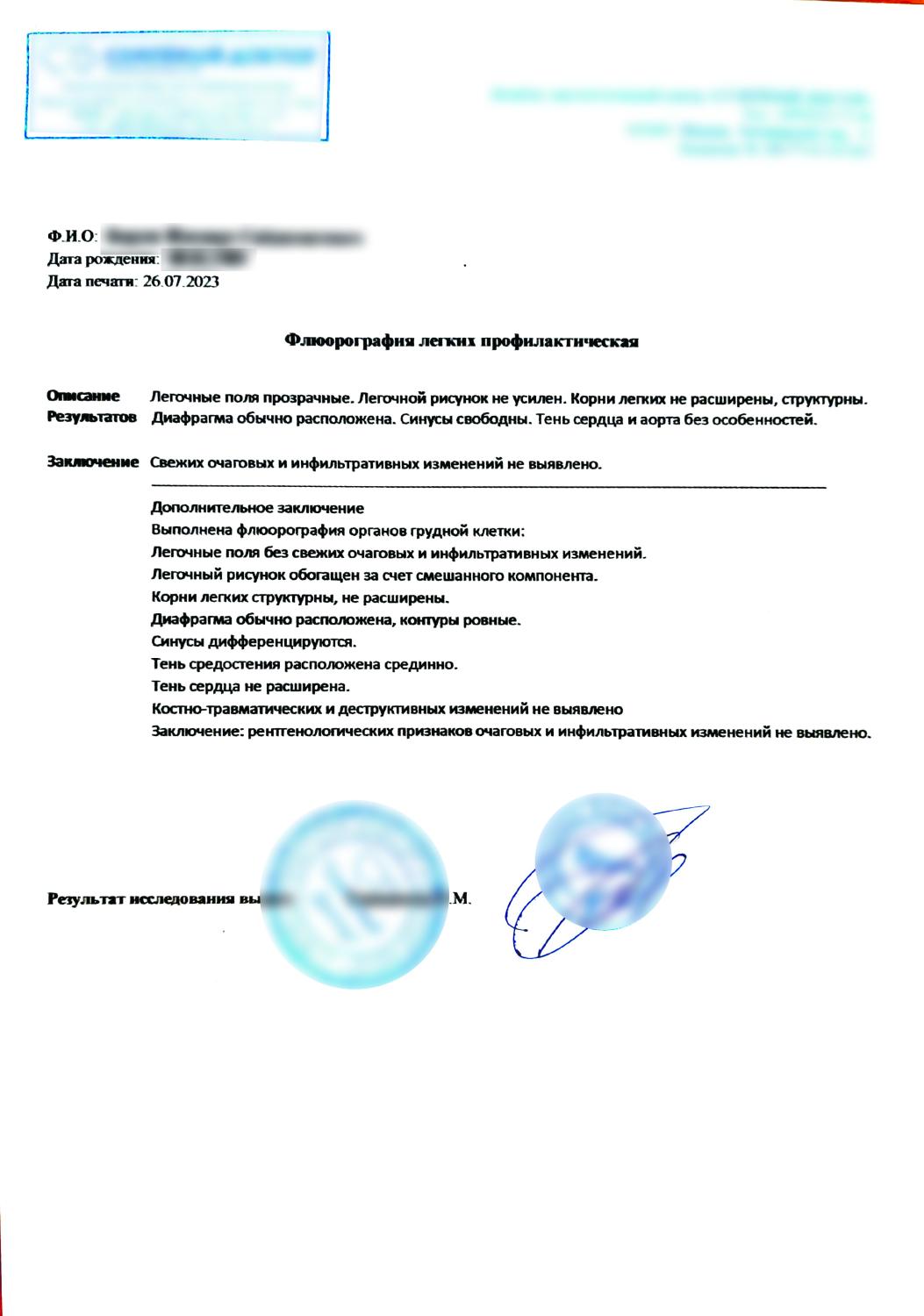 Флюорография Флюорография